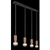 Globo FRIDA Pendant Light brown, black, 4-light sources