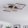 Cavareno Ceiling Light LED black, 1-light source, Remote control