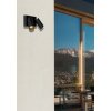 Lucide TAYLOR Outdoor Wall Light black, 2-light sources, Motion sensor