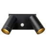 Lucide TAYLOR Outdoor Wall Light black, 2-light sources, Motion sensor