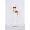 Globo LUDI Floor Lamp grey, Dark wood, 2-light sources