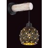 Globo JODIE Wall Light Light wood, black, 1-light source