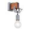 Globo LUDI Wall Light grey, Dark wood, 1-light source