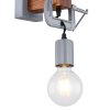 Globo LUDI Wall Light grey, Dark wood, 1-light source