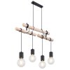 Globo HERMINE Pendant Light black, 4-light sources