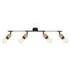 Globo JORNA Spotlight Light wood, black, 4-light sources