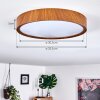 Nexo Ceiling Light LED Dark wood, 1-light source