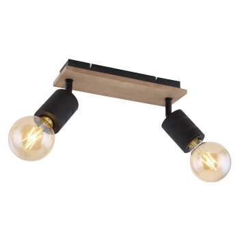 Globo JOSELLA Spotlight Dark wood, black, 2-light sources