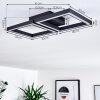 Cavareno Ceiling Light LED black, 1-light source