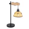 Globo REX Table lamp Light wood, black, 1-light source