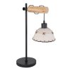 Globo REX Table lamp Light wood, black, 1-light source