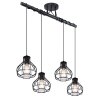 Globo CLASTRA Ceiling Light black, 4-light sources
