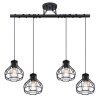 Globo CLASTRA Ceiling Light black, 4-light sources