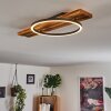 Pompu Ceiling Light LED Dark wood, black, 1-light source
