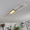 Torresella Ceiling Light LED matt nickel, 2-light sources, Remote control