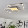 Torresella Ceiling Light LED matt nickel, 2-light sources, Remote control