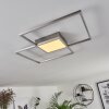 Torresella Ceiling Light LED matt nickel, 2-light sources, Remote control
