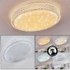 Suno Ceiling Light LED transparent, clear, white, 1-light source