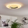 Roseto Ceiling Light LED chrome, transparent, clear, white, 1-light source, Remote control