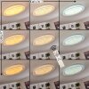 Feletto Ceiling Light LED transparent, clear, white, 1-light source, Remote control