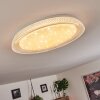 Feletto Ceiling Light LED transparent, clear, white, 1-light source, Remote control