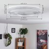 Feletto Ceiling Light LED transparent, clear, white, 1-light source, Remote control