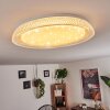 Feletto Ceiling Light LED transparent, clear, white, 1-light source, Remote control