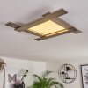 Cuchara Ceiling Light LED matt nickel, 1-light source