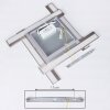 Cuchara Ceiling Light LED matt nickel, 1-light source