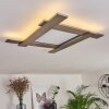 Cuchara Ceiling Light LED matt nickel, 1-light source