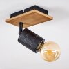 Raccuia Ceiling Light Dark wood, black, 1-light source