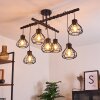 Gainsville Ceiling Light black, 7-light sources