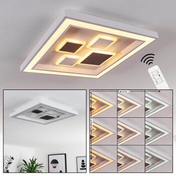 Fitili Ceiling Light LED white, 1-light source, Remote control