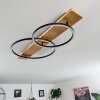 Pompu Ceiling Light LED Light wood, black, 2-light sources
