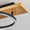 Pompu Ceiling Light LED Light wood, black, 2-light sources