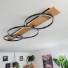 Pompu Ceiling Light LED Light wood, black, 3-light sources