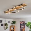 Pompu Ceiling Light LED Light wood, black, 3-light sources