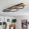 Pompu Ceiling Light LED Light wood, black, 3-light sources