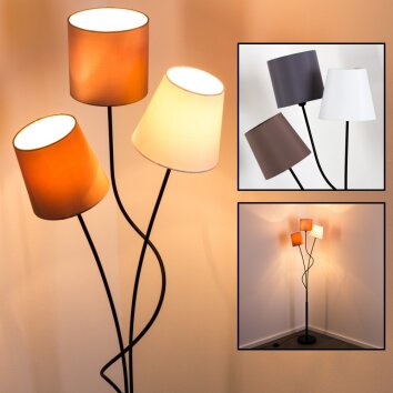 FLIN Floor Light black, 3-light sources