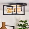 Salla Ceiling Light Light wood, black, 1-light source