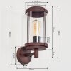 Riola Outdoor Wall Light rust-coloured, 1-light source