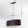Trasancos Pendant Light black, 3-light sources