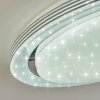 Laganadi Ceiling Light LED chrome, 1-light source, Remote control, Colour changer