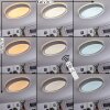 Beade Ceiling Light LED grey, white, 1-light source, Remote control, Colour changer
