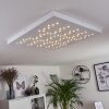 Cetara Ceiling Light LED grey, 1-light source, Remote control, Colour changer