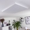 Cetara Ceiling Light LED grey, 1-light source, Remote control, Colour changer
