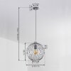 Tawasu Pendant Light chrome, 1-light source