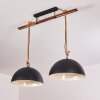 Teneru Pendant Light Dark wood, black, 2-light sources