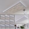 Cetara Ceiling Light LED grey, 1-light source, Remote control, Colour changer