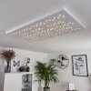 Cetara Ceiling Light LED grey, 1-light source, Remote control, Colour changer